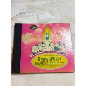 Vintage 1944 Decca Records Snow White and the Seven Dwarfs 78 RPM Album A-368